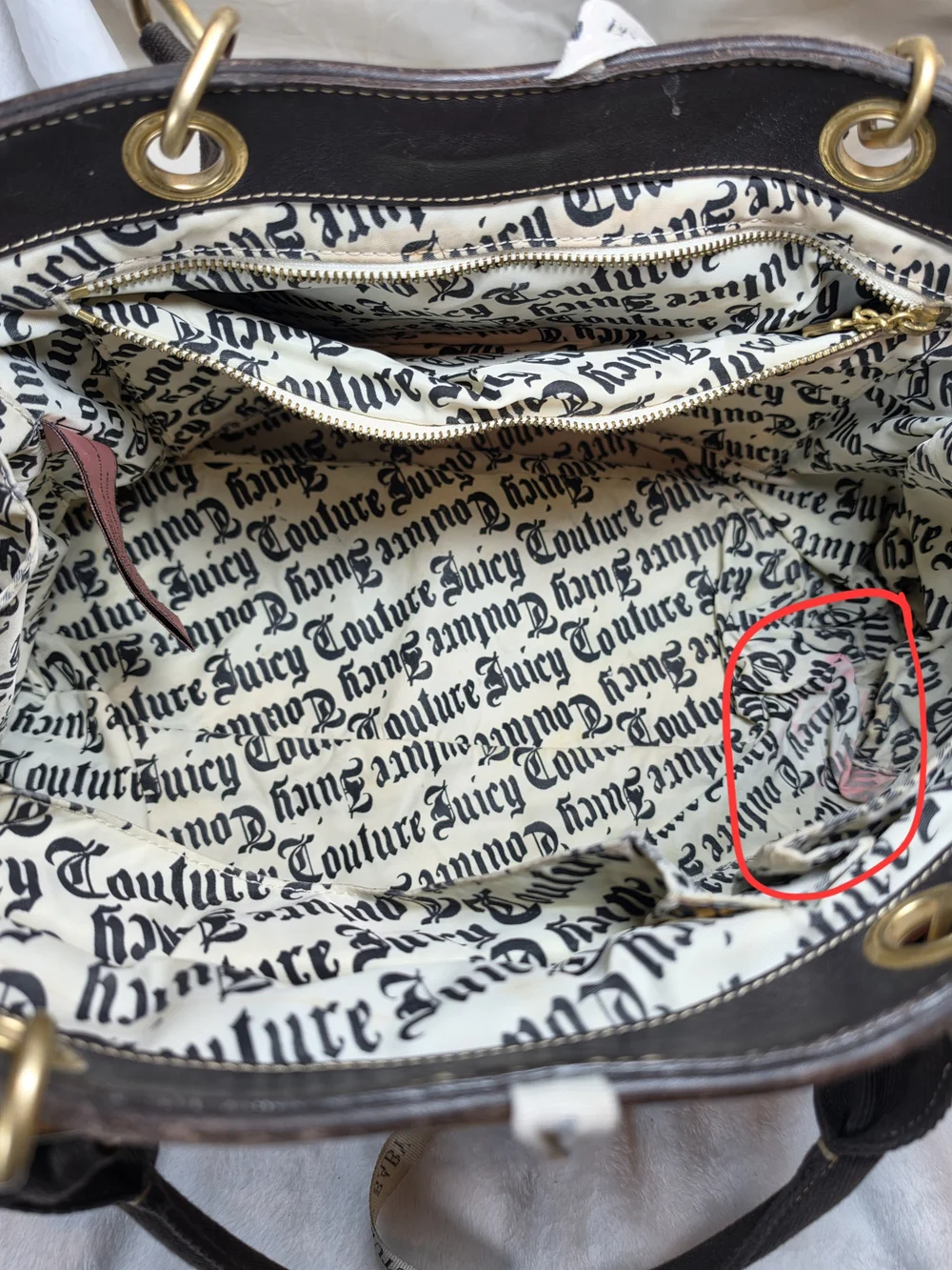 Juicy Couture Brown 'Couture Baby' Enfant De Juicy Tote Bag